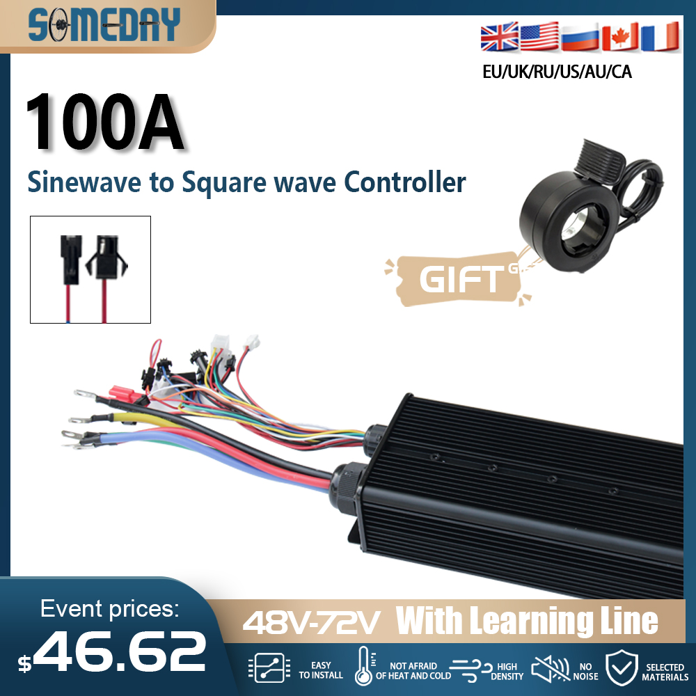72V 100A Sabvoton Controller - 48V-72V 100A borstelloze motorcontroller voor e-bike