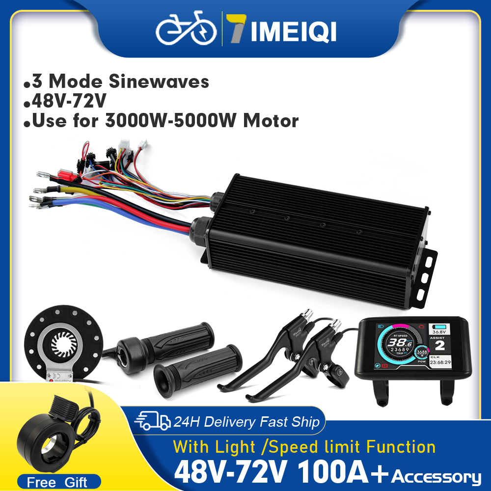 72V 100A Sabvoton Controller - Ebike Sinus Controller 100A Drie-Modus 48V