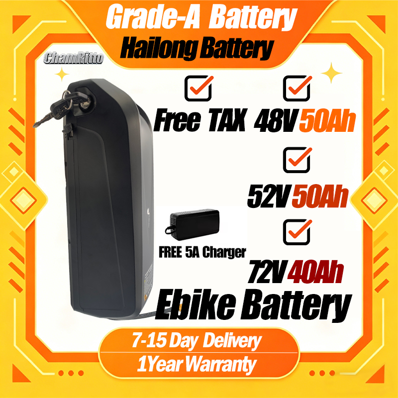 60V 50Ah Electric Scooter Battery - 48V 50AH 52V 36V 30AH E-bike