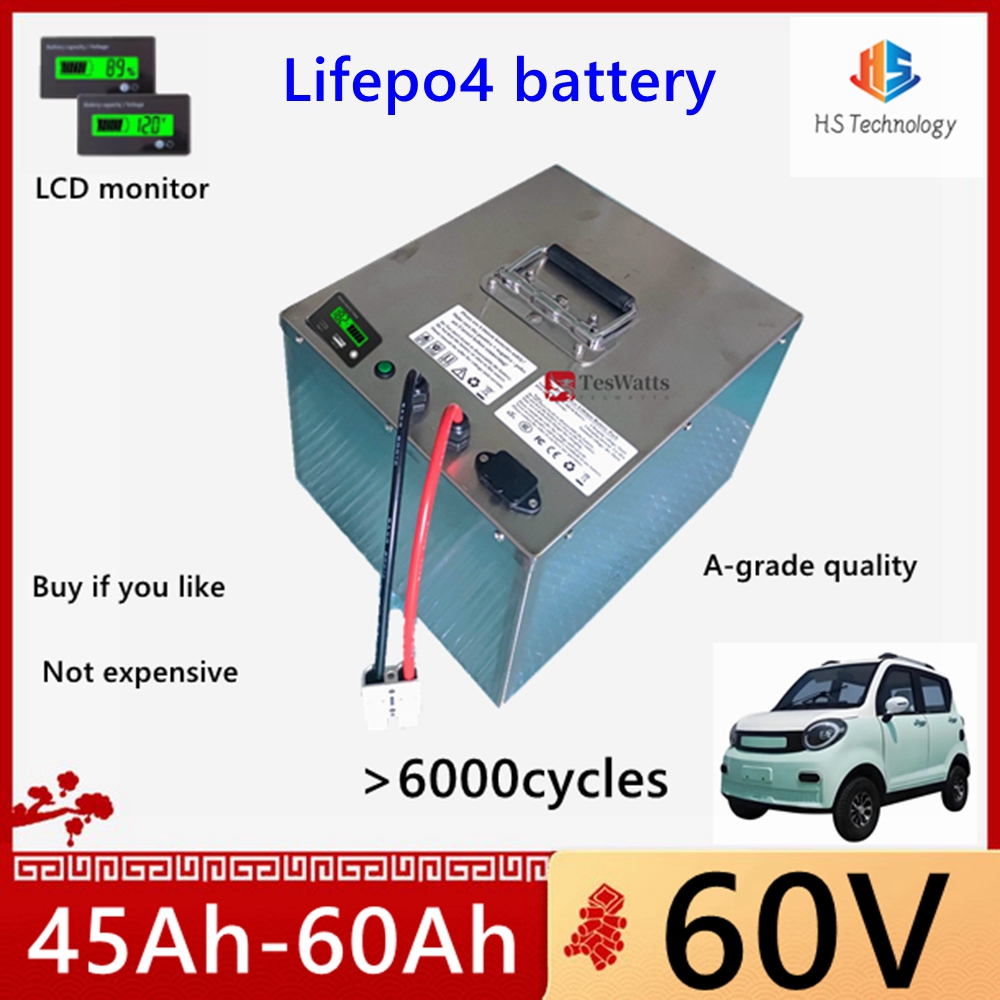 HS Lifepo4 60V 45Ah 50Ah 60Ah  - 60V 50Ah Electric Scooter Battery recensie en prijs