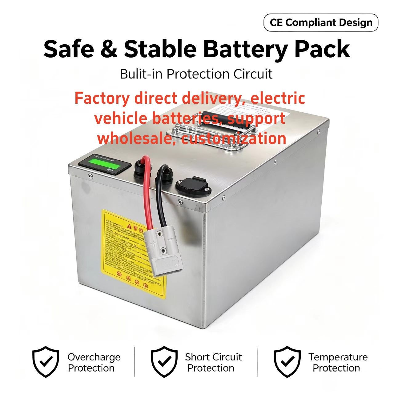60V35Ah 50Ah 100Ah LiFePO4-bat - 60V 50Ah Electric Scooter Battery recensie en prijs